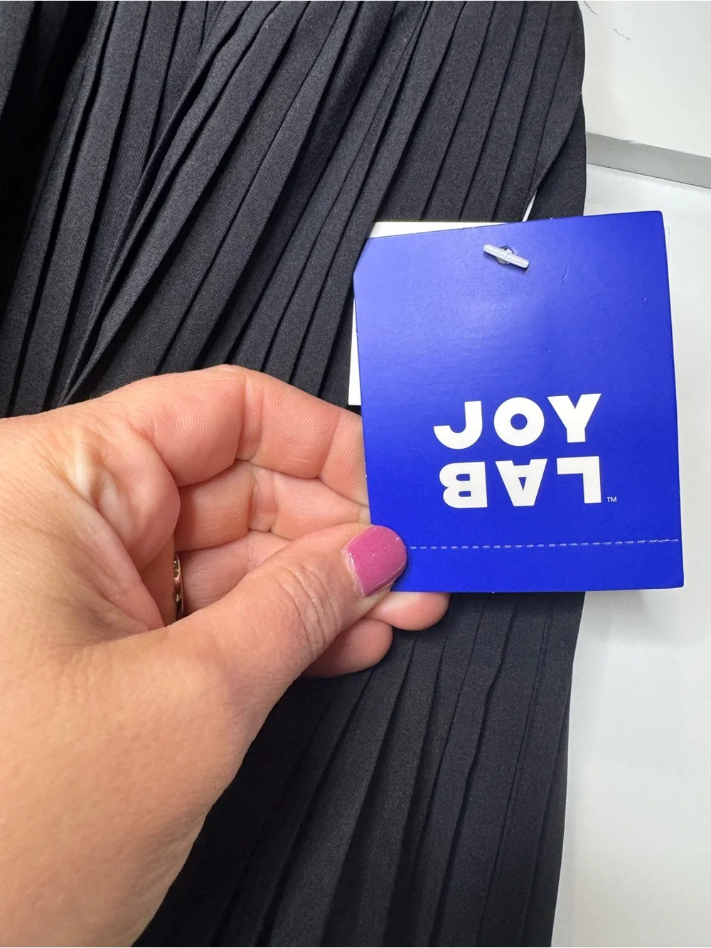 NWT XS women’s JoyLab Black Pleated Skater Mini Skort.